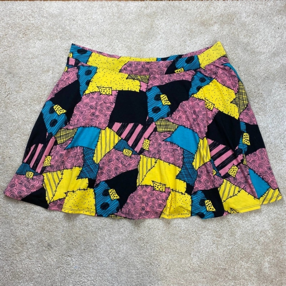 Nightmare Before Christmas Sally Pattern Skirt